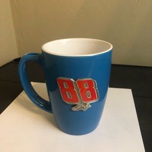 nascar 88 blue mug Dale Earnhardt Jr Raised Logo Number Official Sticker Cup